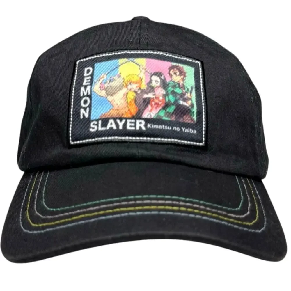 Culture Fly Demon Slayer Hat Baseball Cap Fitted Hat Black Adjustable Back OS